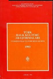 Kültür ve Turizm Bakanlığı Yayınları, Türk Halk Kültürü Araştırmaları 1993, Kolektif