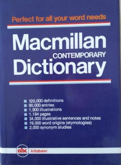 ABC Kitabevi Yayın ve Dağıtım A.Ş, Macmillan Contemporary Dictionary, William D. Halsey