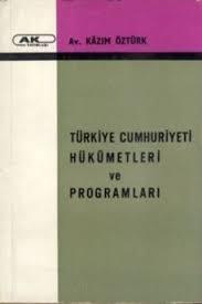 Ak Yayınları, TC Hükümetleri ve Programları, Kazım Öztürk