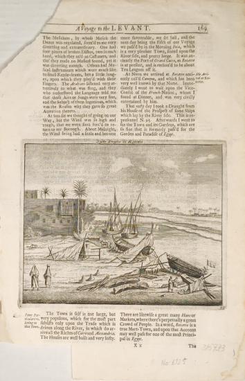 Voyage au Levant, Shipyard near Rosetta. Mısır, Cornelis de Bruyn