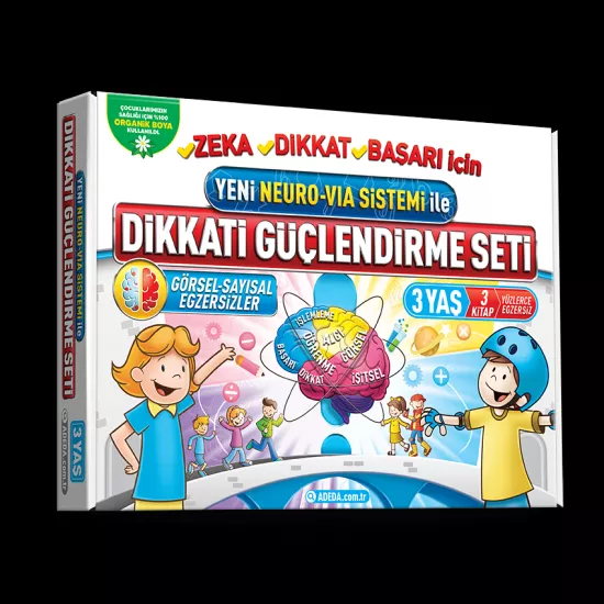 Adeda Yayıncılık, Dikkati Güçlendirme Seti DGS 3 (3 Kitap), Osman Abalı